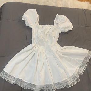 White Lolita dress brand new never worn size small women